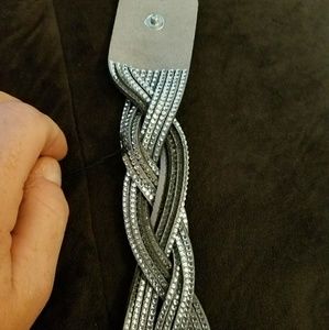 Light gray leather  wrap